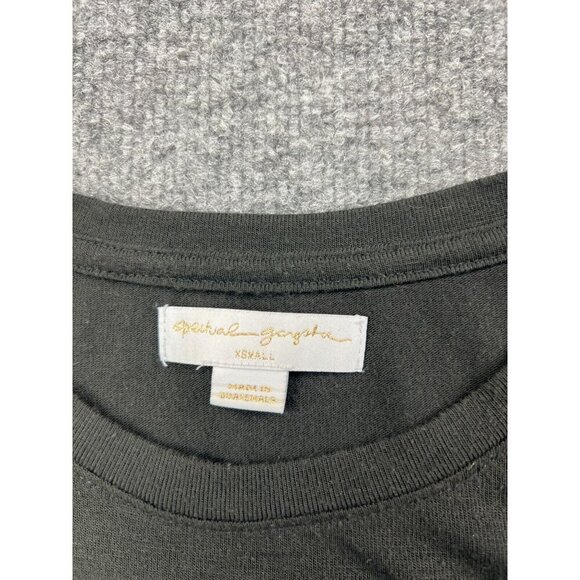 Spiritual Gangsta Charka Tank Top Women's XS Black Gold 'OM' Polyester Blend - Picture 2 of 6